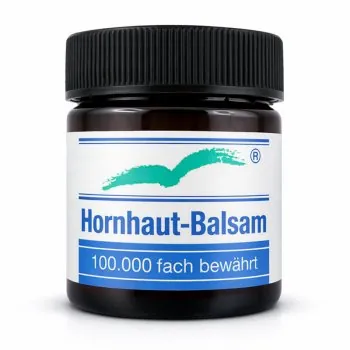 Badestrand Hornhaut Balsam für trockene Haut an Füße, Hände, Ellenbogen, Knie und Nagelfalze geeignet.